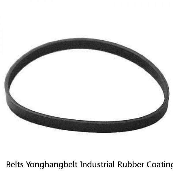 Belts Yonghangbelt Industrial Rubber Coating Power Endless Seamless Sleeve Feeder Flat Belts With Grooving #1 small image