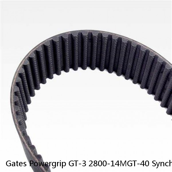 Gates Powergrip GT-3 2800-14MGT-40 Synchronous Drive Timing Belt 93560150 New #1 small image