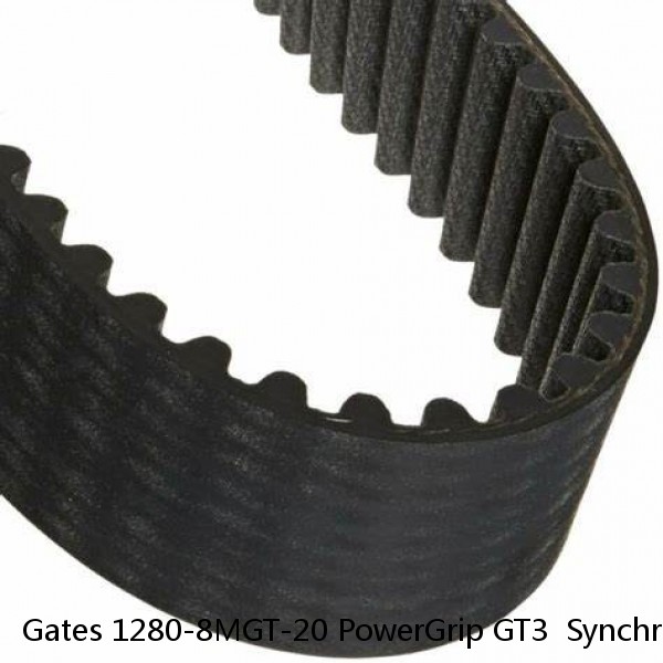 Gates 1280-8MGT-20 PowerGrip GT3  Synchronous Belt Antistatic 160 Teeth #1 image